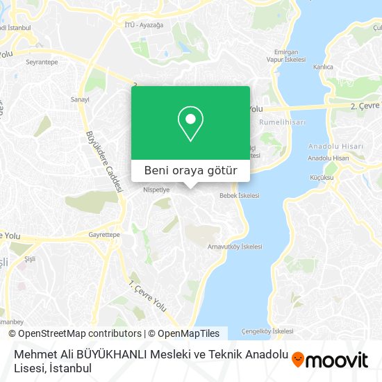 Mehmet Ali BÜYÜKHANLI Mesleki ve Teknik Anadolu Lisesi harita