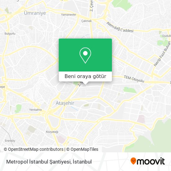 Metropol İstanbul Şantiyesi harita