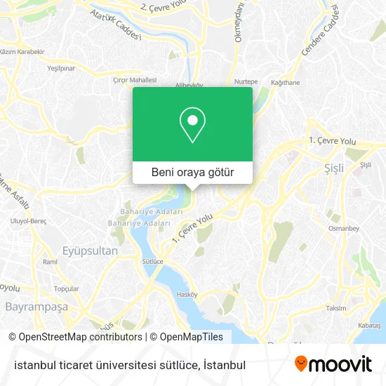 istanbul ticaret üniversitesi sütlüce harita
