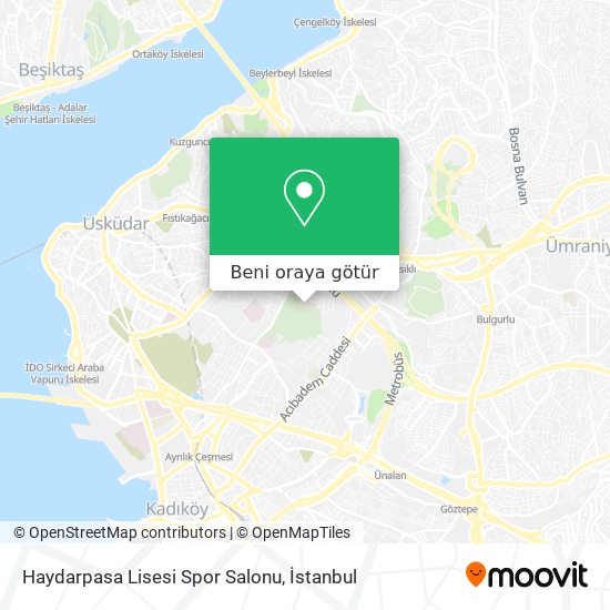 Haydarpasa Lisesi Spor Salonu harita