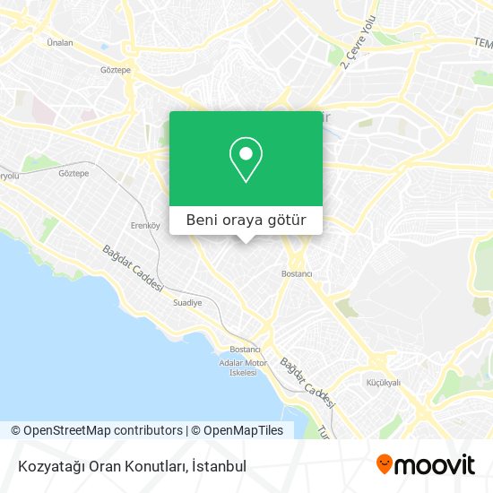 Kozyatağı Oran Konutları harita