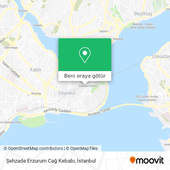 Şehzade Erzurum Cağ Kebabı harita