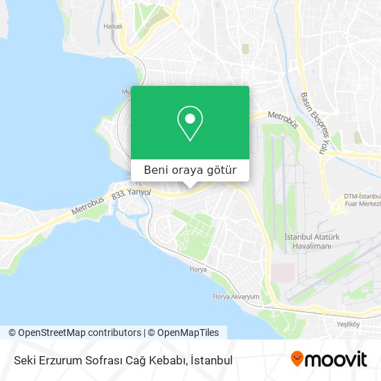 Seki Erzurum Sofrası Cağ Kebabı harita