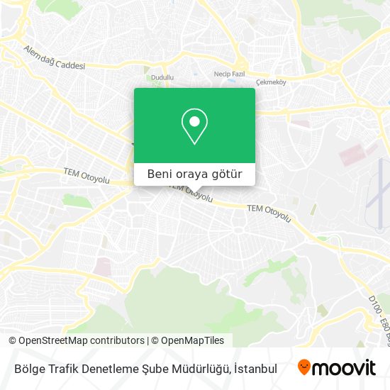 Bölge Trafik Denetleme Şube Müdürlüğü harita