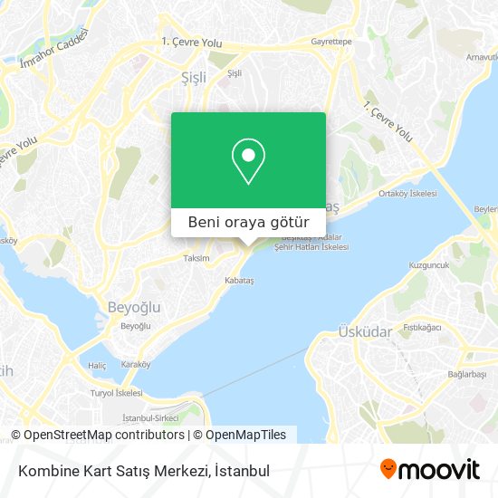 Kombine Kart Satış Merkezi harita