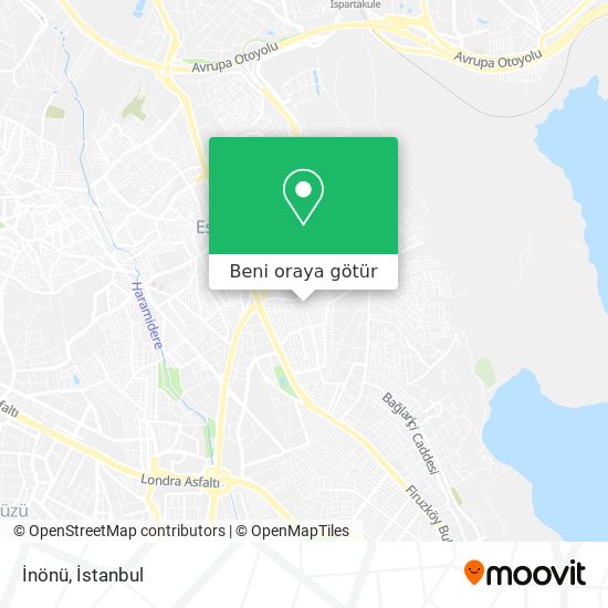 İnönü harita