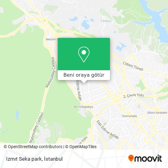 Izmıt Seka park harita