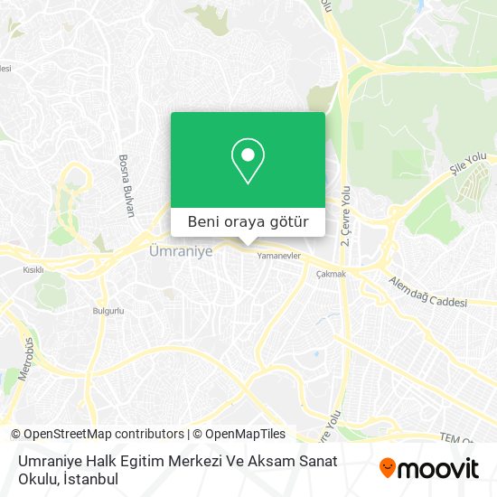 Umraniye Halk Egitim Merkezi Ve Aksam Sanat Okulu harita