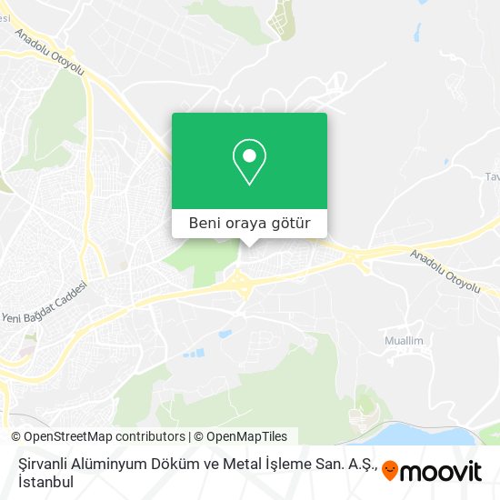 Şirvanli Alüminyum Döküm ve Metal İşleme San. A.Ş. harita