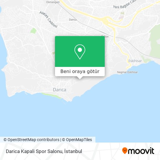 Darica Kapali Spor Salonu harita