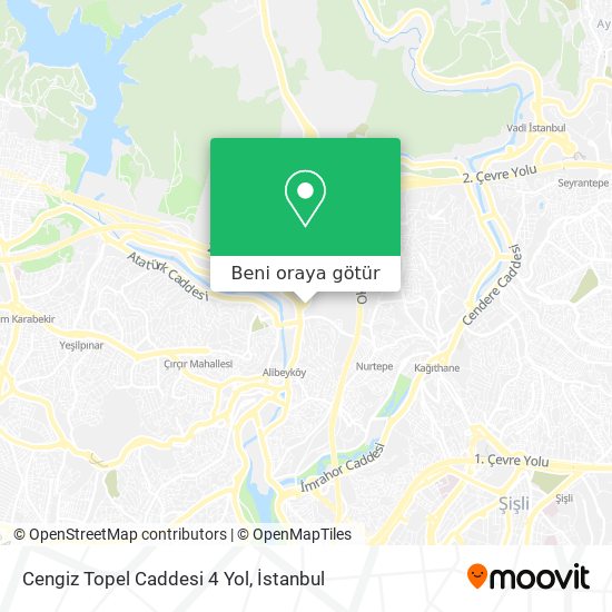 Cengiz Topel Caddesi 4 Yol harita