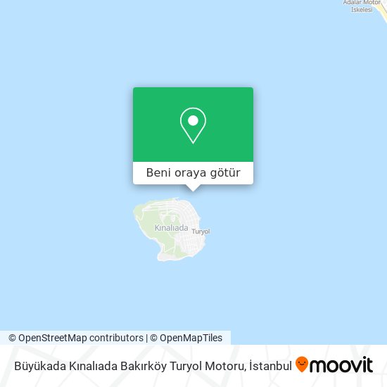 Büyükada Kınalıada Bakırköy Turyol Motoru harita