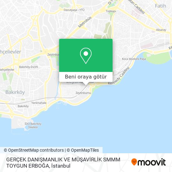 GERÇEK DANIŞMANLIK VE MÜŞAVİRLİK SMMM TOYGUN ERBOĞA harita