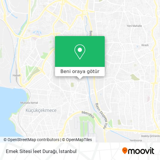 Emek Sitesi İeet Durağı harita