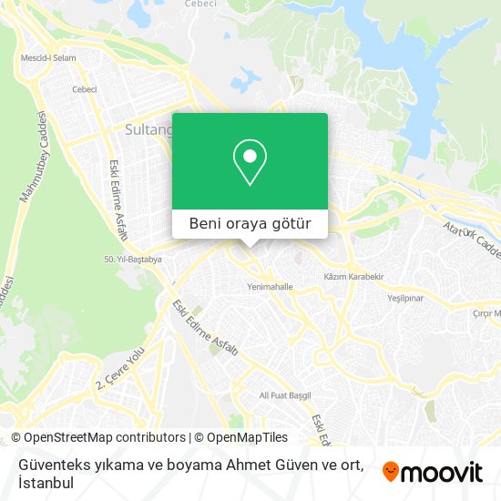 Güventeks yıkama ve boyama Ahmet Güven  ve ort harita