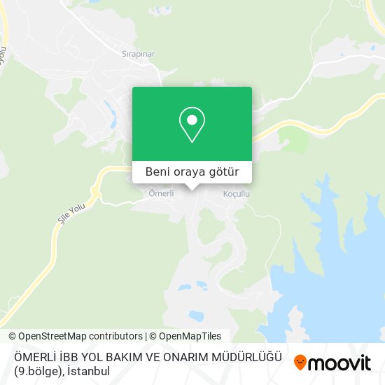 ÖMERLİ  İBB  YOL BAKIM VE ONARIM MÜDÜRLÜĞÜ (9.bölge) harita