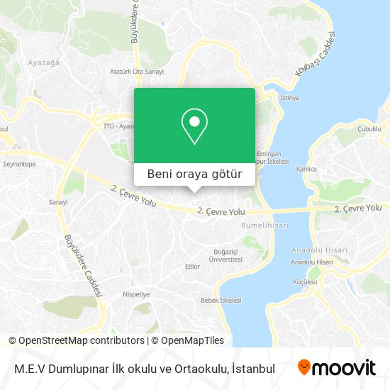 M.E.V Dumlupınar İlk okulu ve Ortaokulu harita