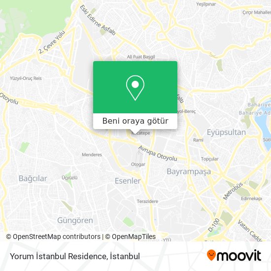 Yorum İstanbul Residence harita