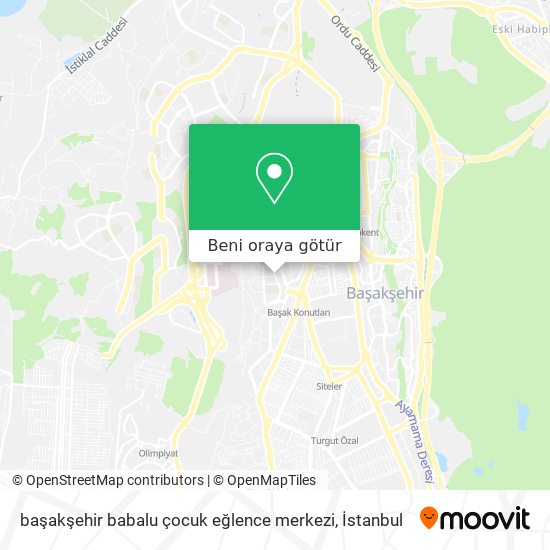 başakşehir babalu çocuk eğlence merkezi harita