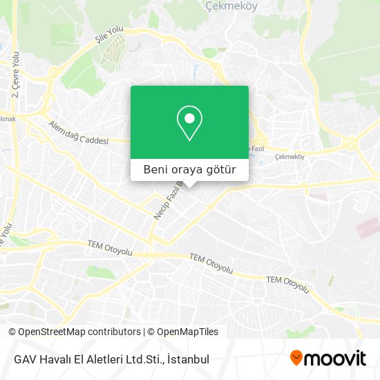 GAV Havalı El Aletleri Ltd.Sti. harita