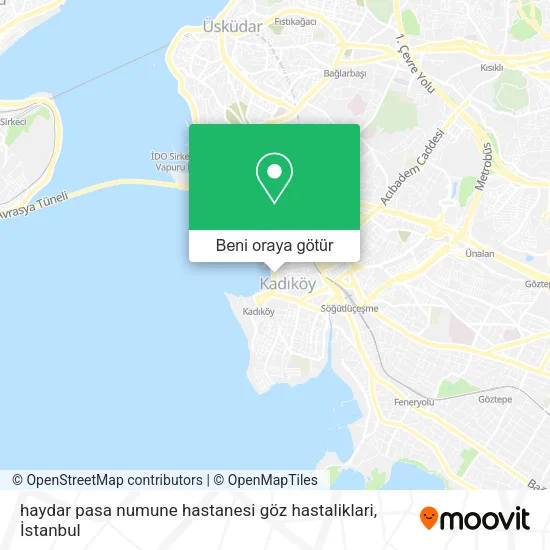 haydar pasa numune hastanesi göz hastaliklari harita
