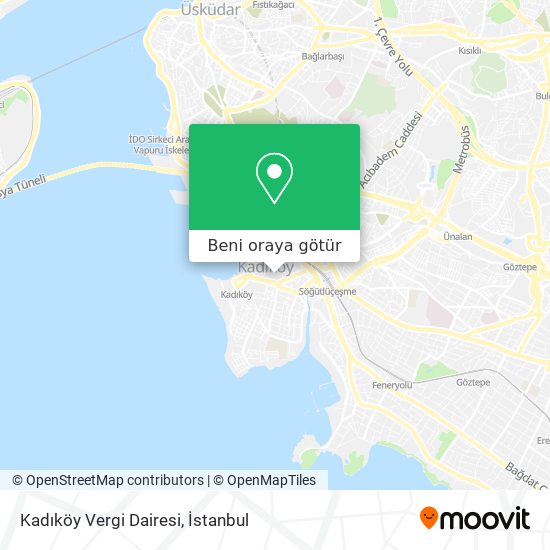 Kadıköy Vergi Dairesi harita