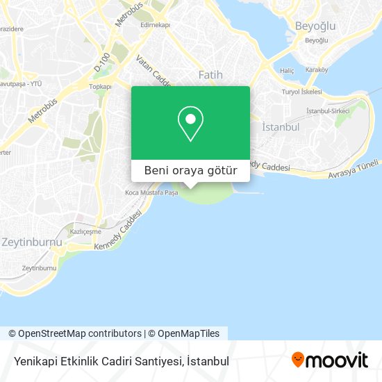 Yenikapi Etkinlik Cadiri Santiyesi harita
