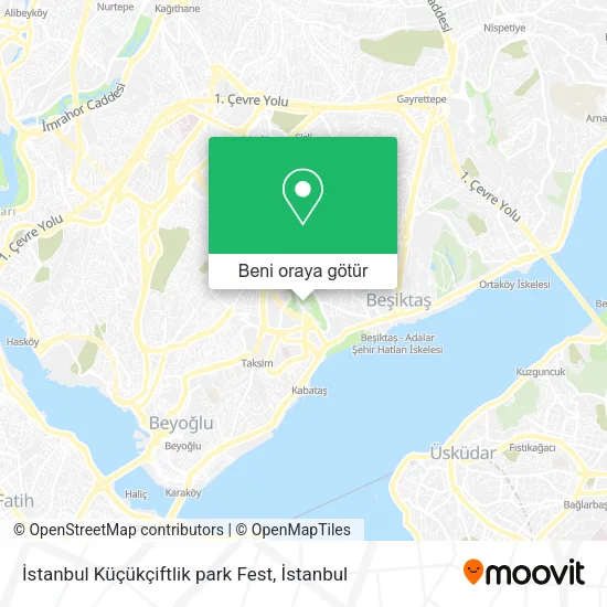 İstanbul Küçükçiftlik park Fest harita