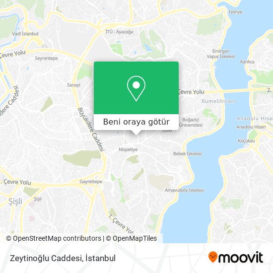 Zeytinoğlu Caddesi harita