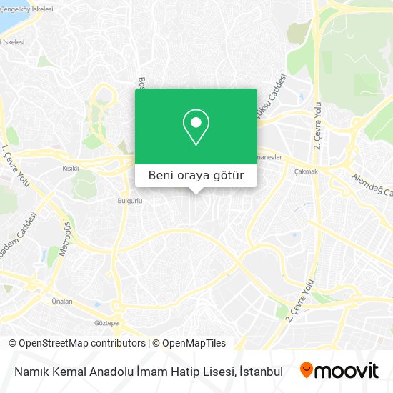 Namık Kemal Anadolu İmam Hatip Lisesi harita