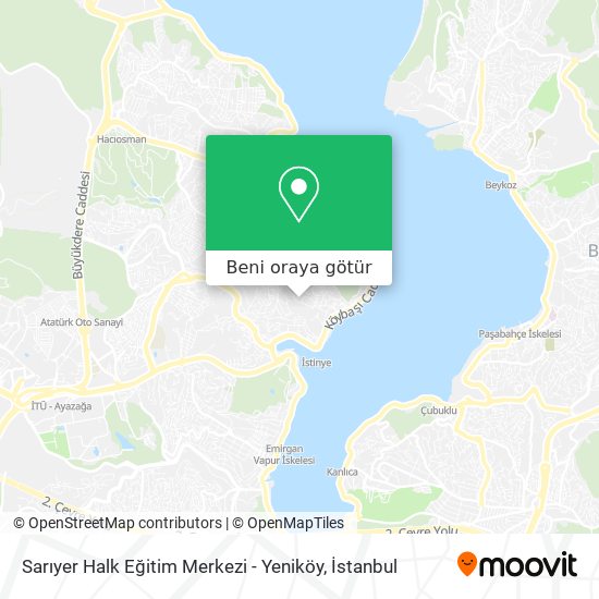 Sarıyer Halk Eğitim Merkezi - Yeniköy harita