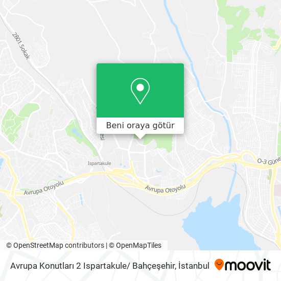 Avrupa Konutları 2 Ispartakule/ Bahçeşehir harita