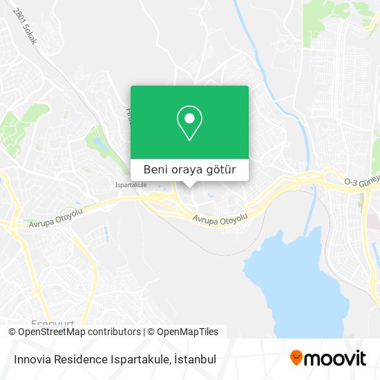 Innovia Residence Ispartakule harita