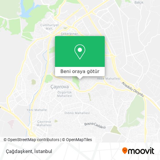 Çağdaşkent harita