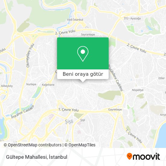 Gültepe Mahallesi harita