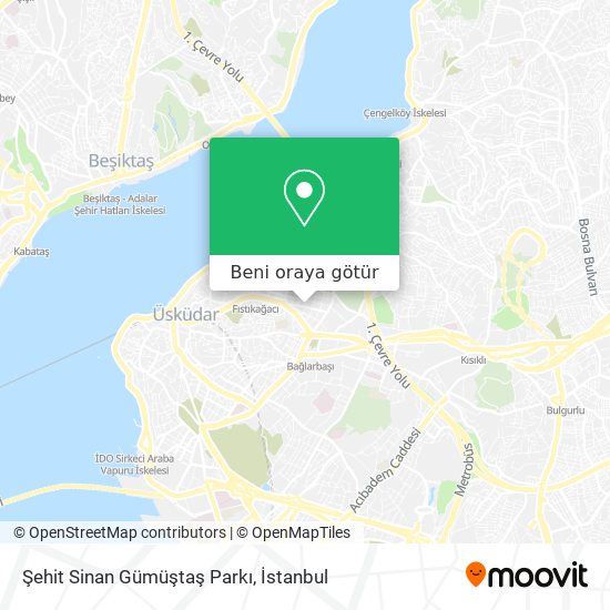 Şehit Sinan Gümüştaş Parkı harita
