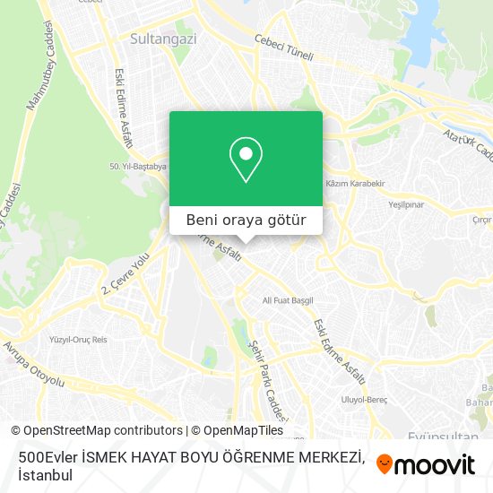 500Evler İSMEK HAYAT BOYU ÖĞRENME MERKEZİ harita