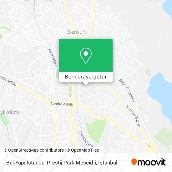 BakYapı İstanbul Prestij Park Mescid-i harita