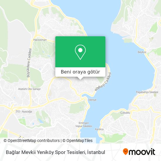 Bağlar Mevkii Yeniköy Spor Tesisleri harita