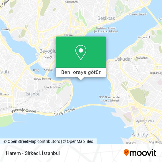 Harem - Sirkeci harita