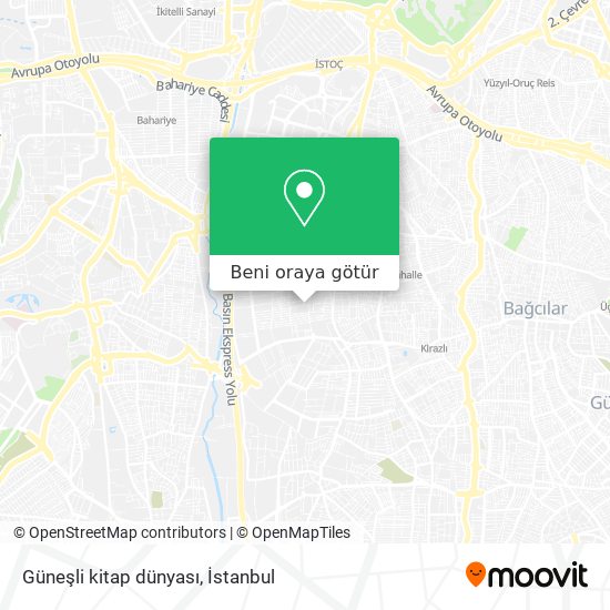 Güneşli kitap dünyası harita
