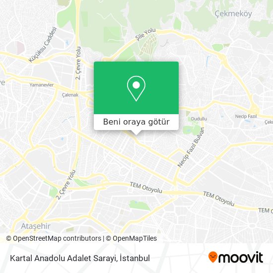Kartal Anadolu Adalet Sarayi harita