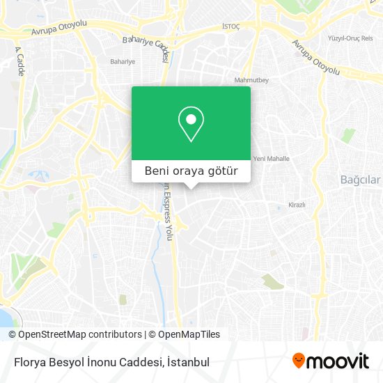 Florya Besyol İnonu Caddesi harita