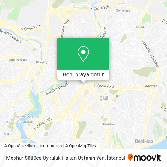 Meşhur Sütlüce Uykuluk Hakan Ustanın Yeri harita