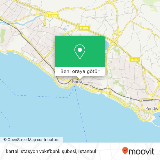 kartal istasyon  vakıfbank şubesi harita