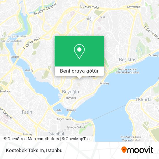 Köstebek Taksim harita