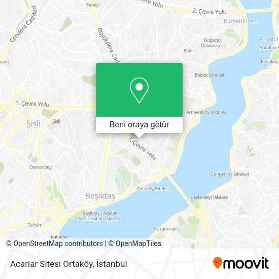 Acarlar Sitesi Ortaköy harita