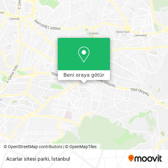 Acarlar sitesi parki harita
