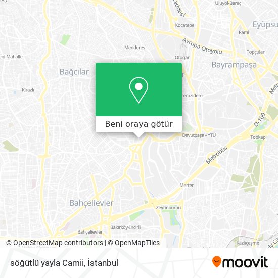 söğütlü yayla Camii harita