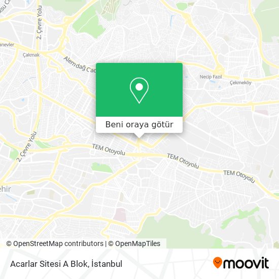 Acarlar Sitesi A Blok harita